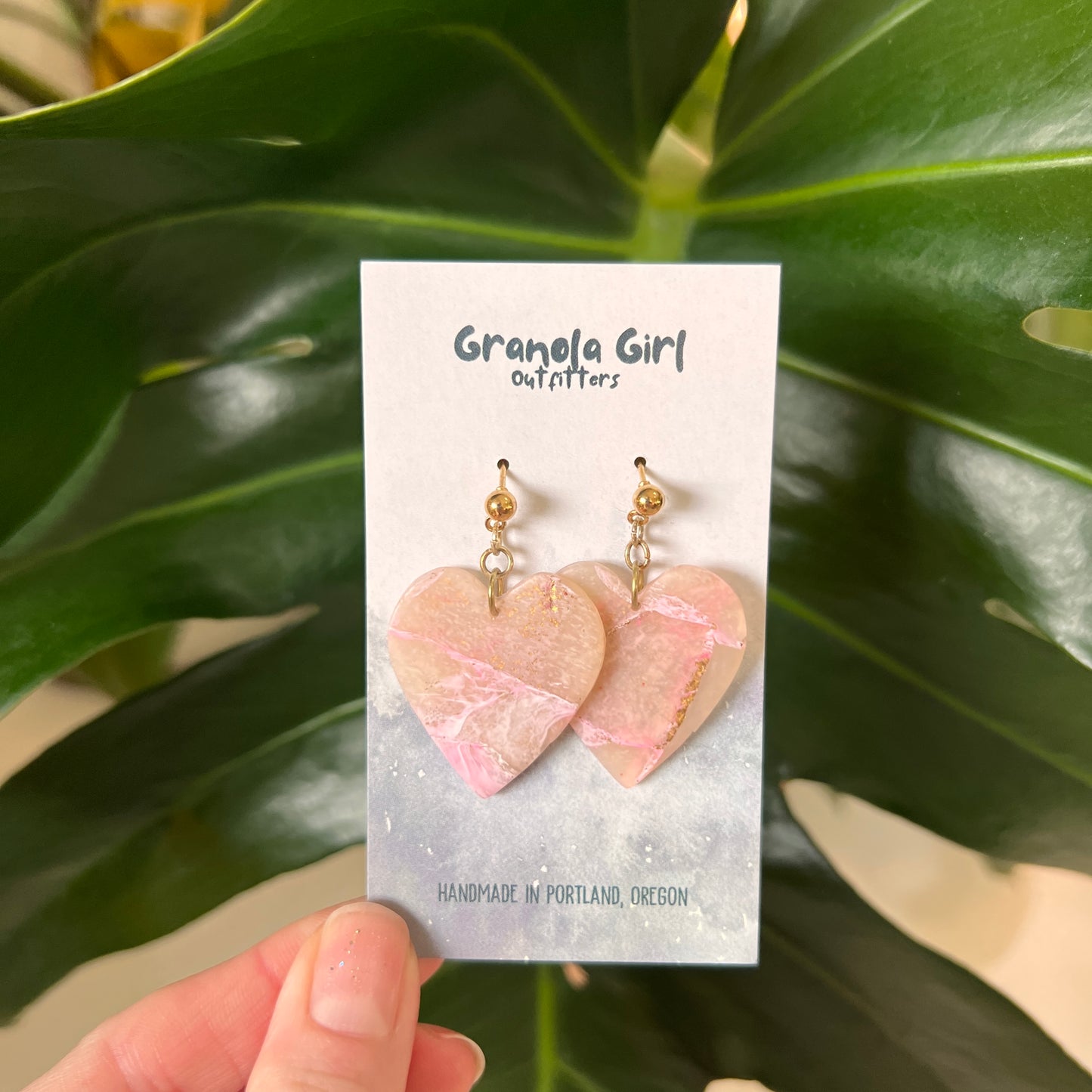 Golden Heart Earrings