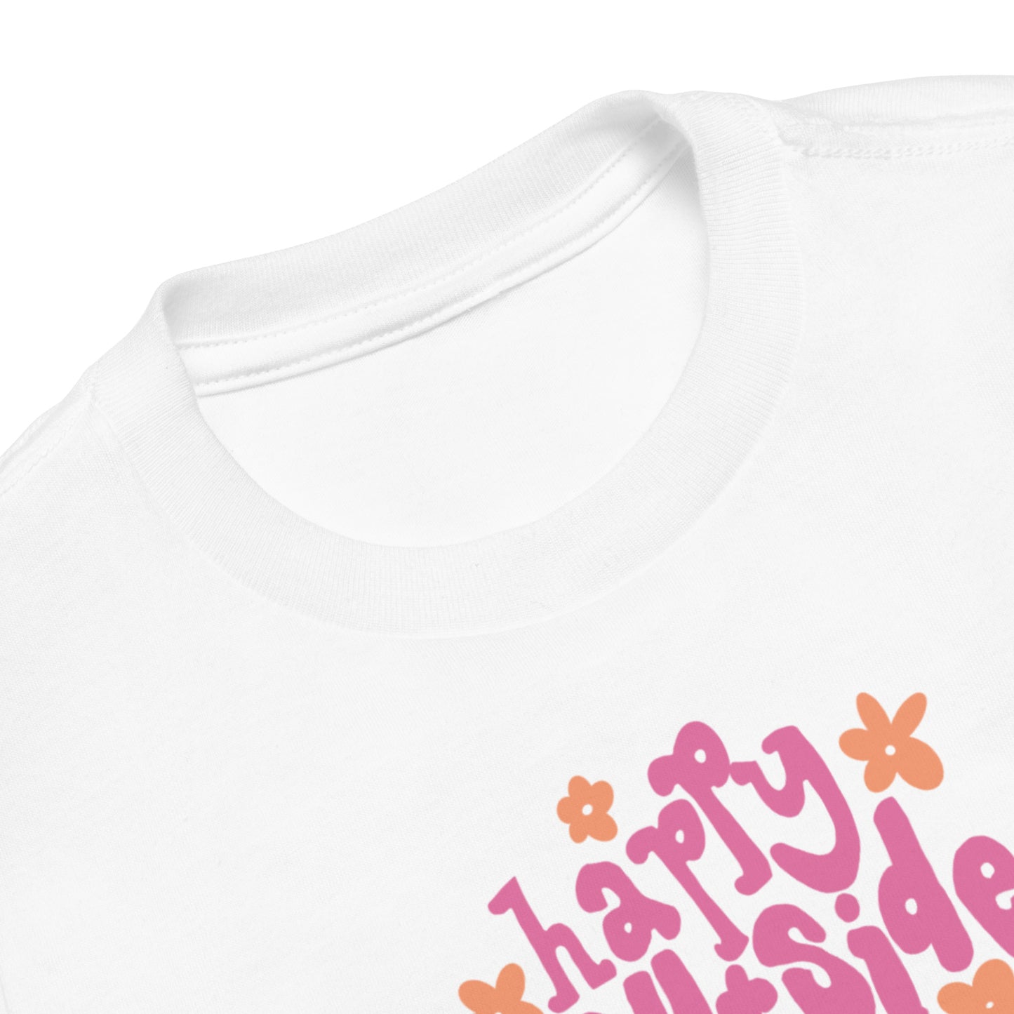 Mini Granola Girl Happy Outside Toddler Tee