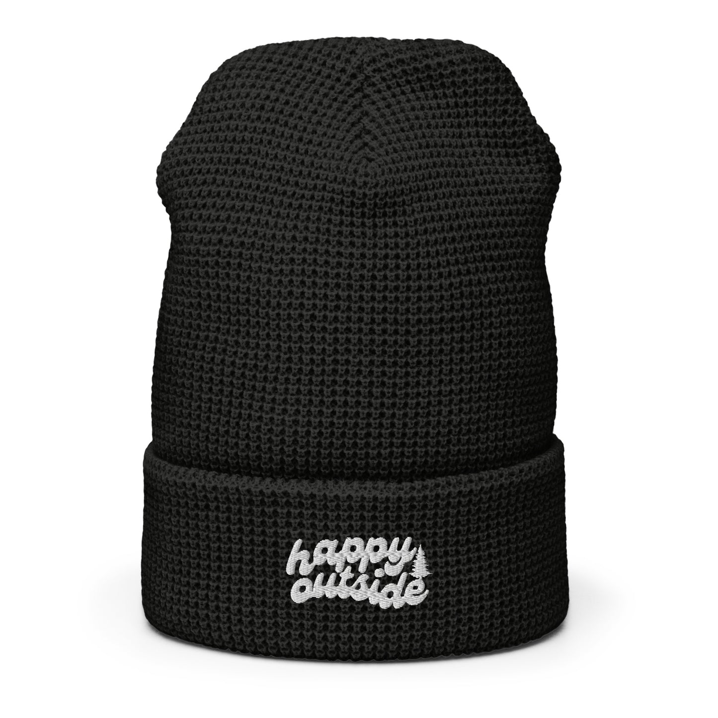 Happy Outside Waffle Beanie