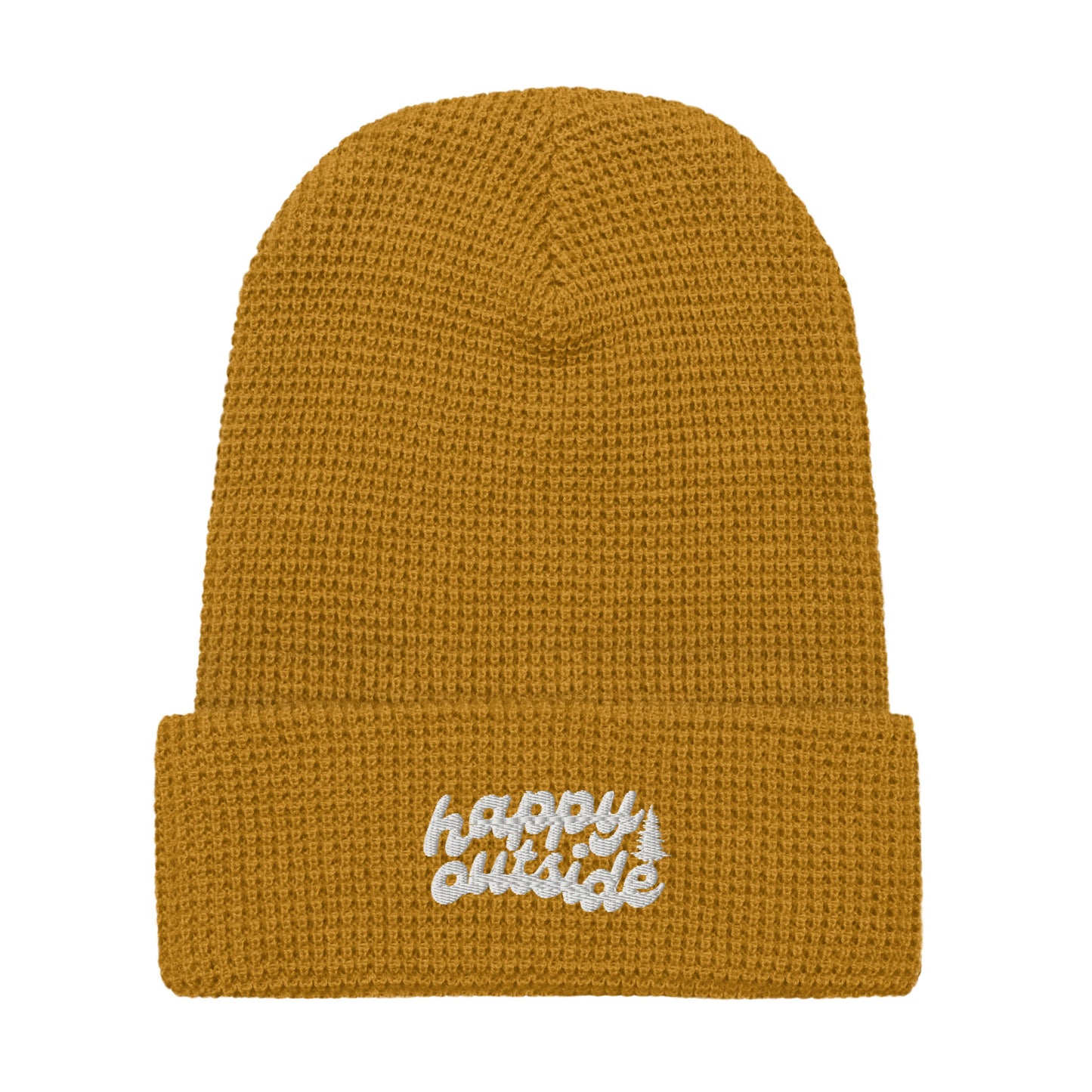 Happy Outside Waffle Beanie