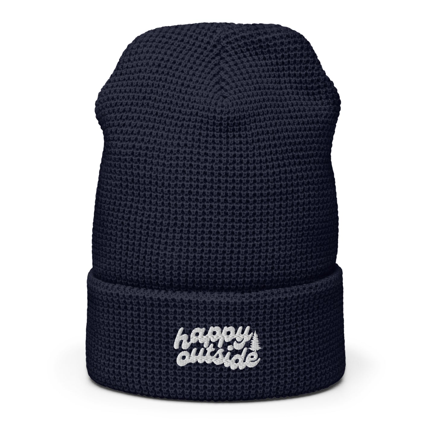 Happy Outside Waffle Beanie