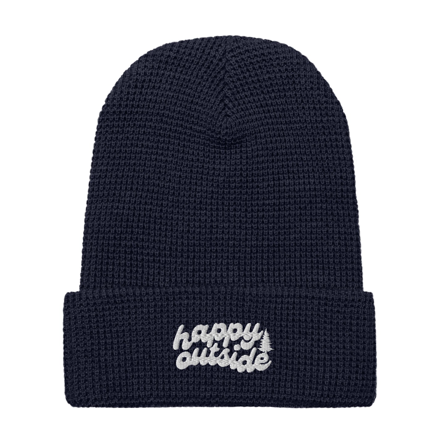 Happy Outside Waffle Beanie