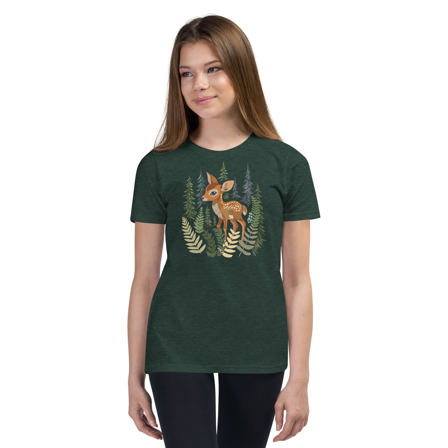 Junior Granola Girl Forest Fawn Youth Tee