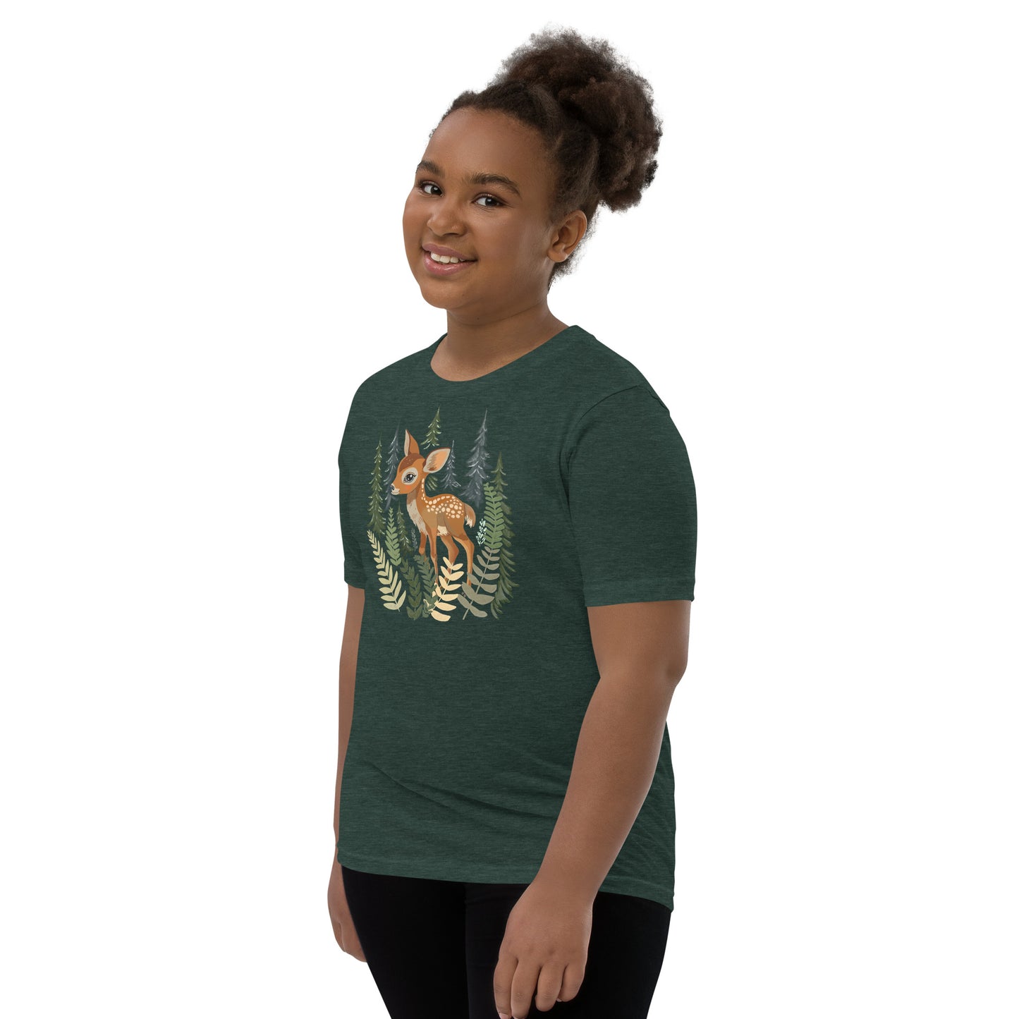Junior Granola Girl Forest Fawn Youth Tee