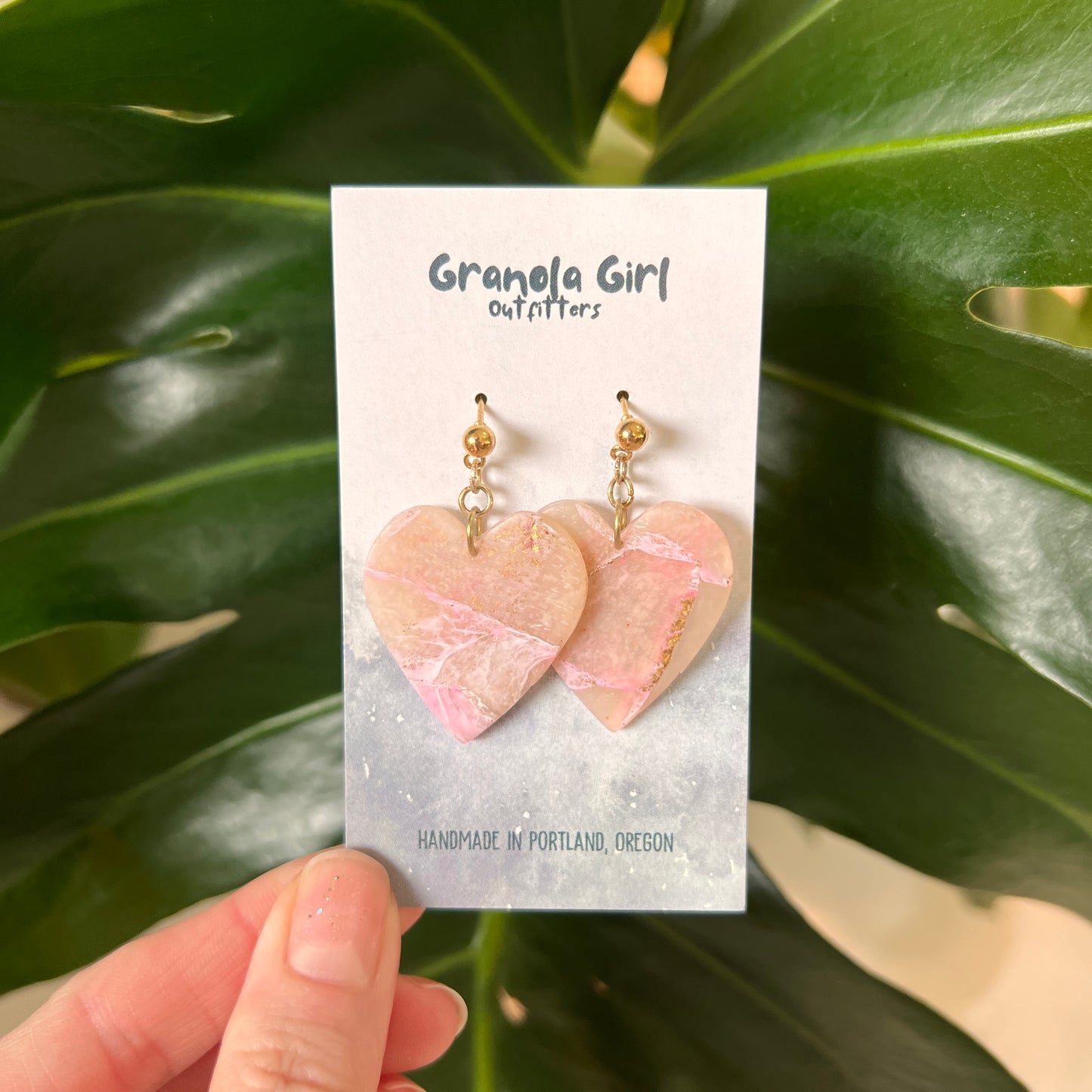 Golden Heart Earrings