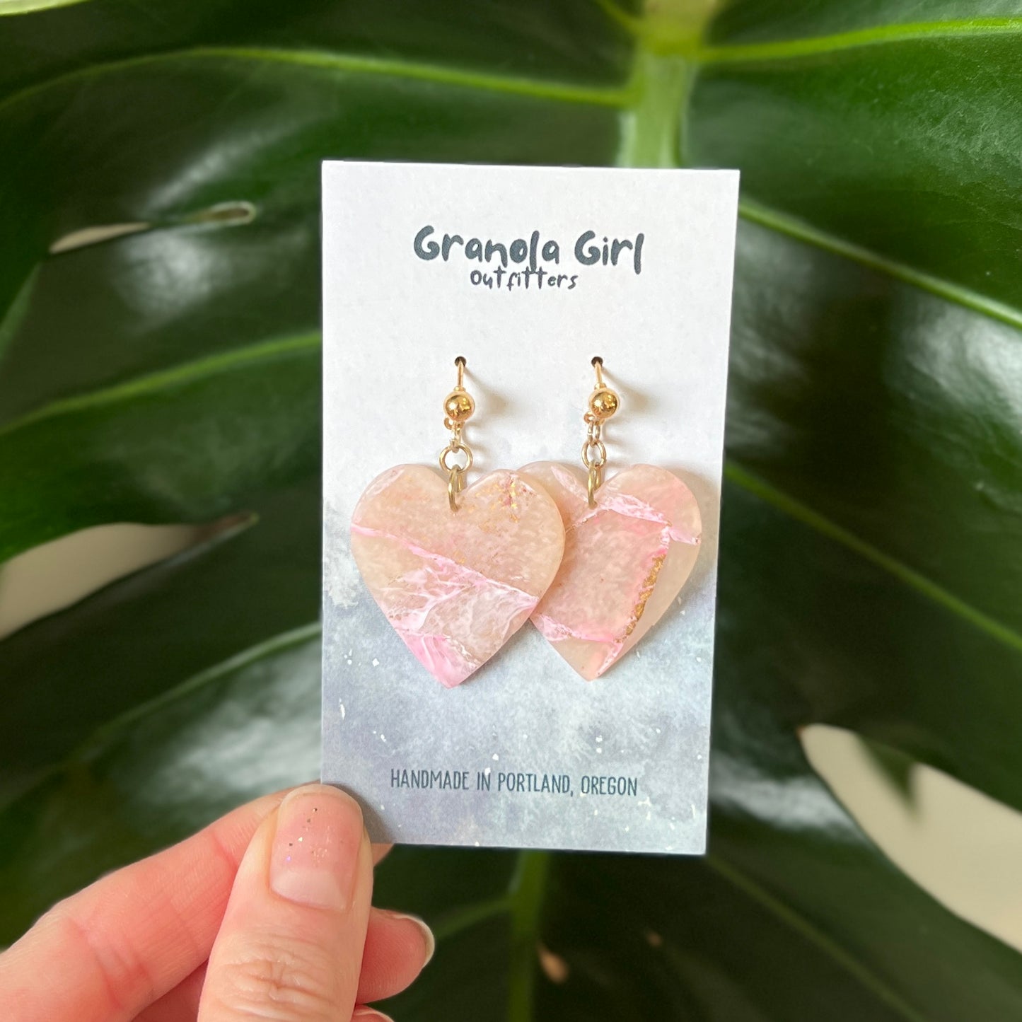 Golden Heart Earrings
