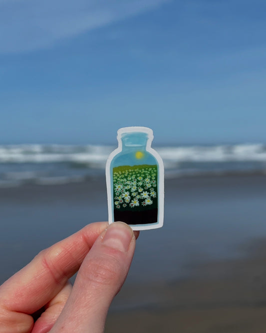 Daisy Terrarium Mini Sticker