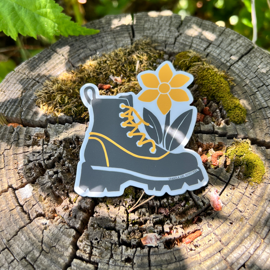 Granola Girl Boot Sticker