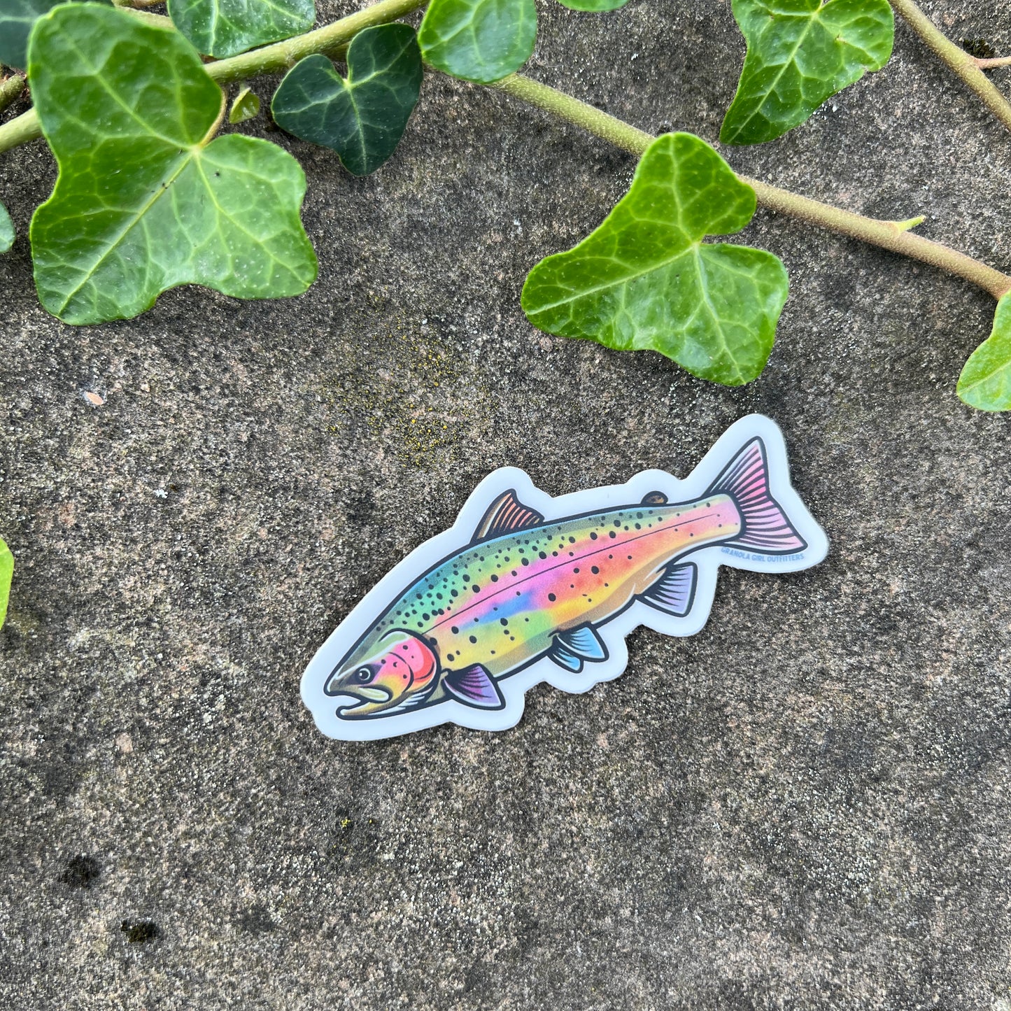 Rainbow Trout Vinyl Sticker- Durable Nature Art