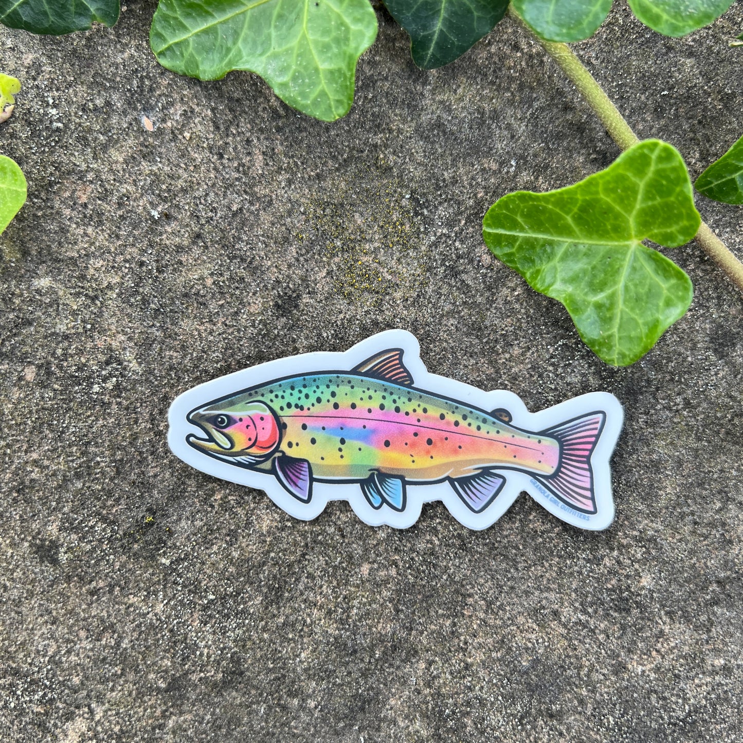 Rainbow Trout Vinyl Sticker- Durable Nature Art