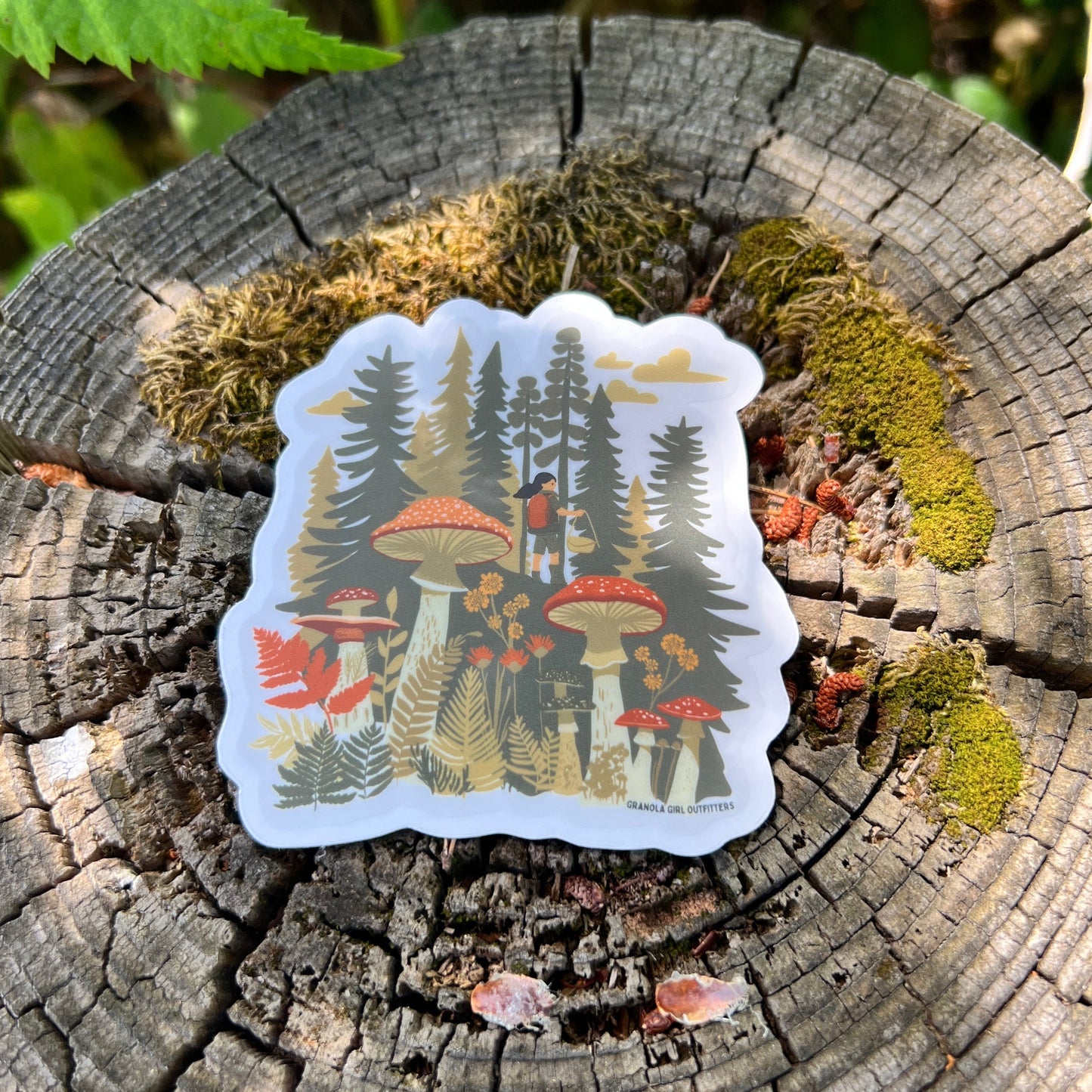 Fungi Forager Sticker