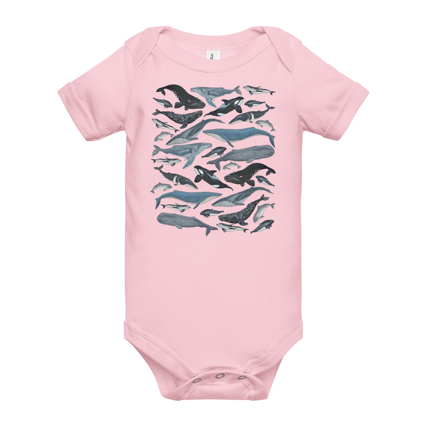 Lil' Granola Girl PNW Whales Onesie