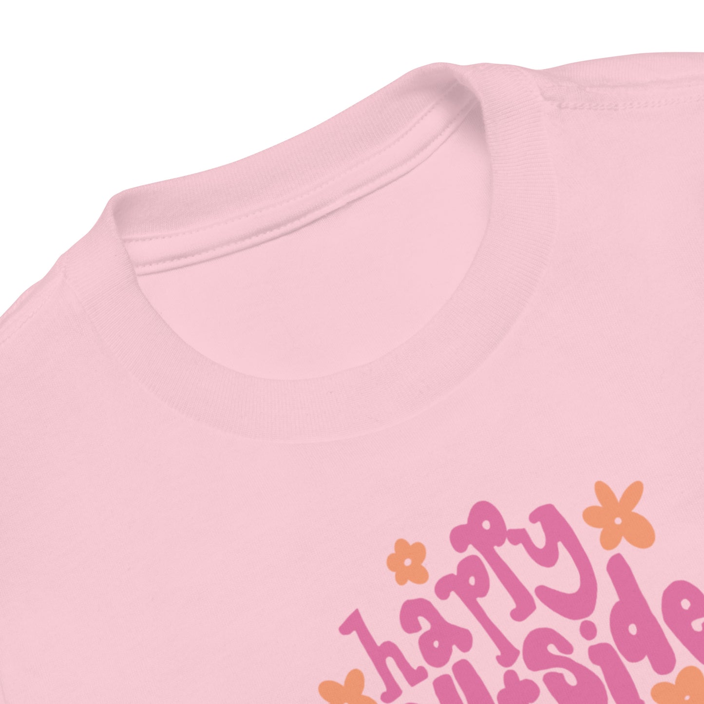 Mini Granola Girl Happy Outside Toddler Tee