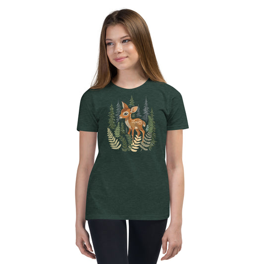 Junior Granola Girl Forest Fawn Youth Tee